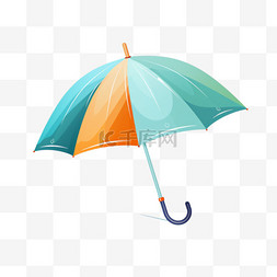 季风季节的可爱雨伞