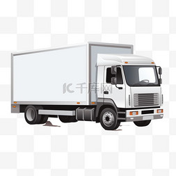 快递车运输图片_免费送货图标卡车和箭头运输