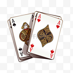 扑克大王和2图片_向量王牌，白底四张
