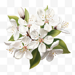 樱花树插图图片_意大利波莫纳的阿玛莲娜樱花插图