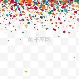 生日庆典背景图片_带有文本空间的彩色五彩纸屑背景