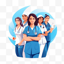 卡通全国护士日插图