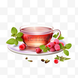 茶树图片_写实的茶叶构图