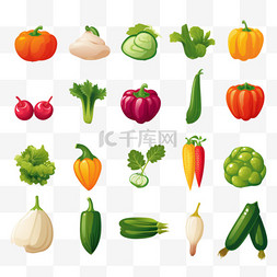 蔬菜图标集