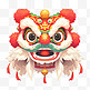 中国风卡通手绘春节装饰舞狮40