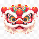 中国风卡通手绘春节装饰舞狮45