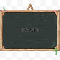黑板背景边框图片_手绘免抠元素木质边框黑板