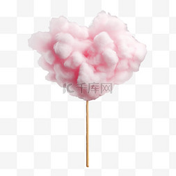 粉色几何装饰图片_粉色棉花糖食物甜品免扣元素装饰