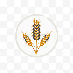 扁平小麦标志系列2