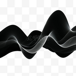 黑色线条波浪科技感装饰2
