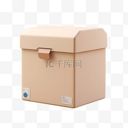纸箱打包图片_纸盒简约纸箱打包免扣元素装饰素
