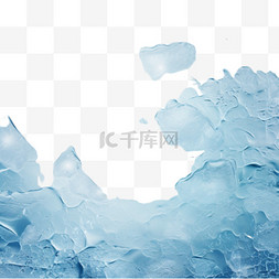 水彩冬季图片_圣诞冬季冰面纹理背景4
