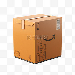 纸盒运输纸箱打包免扣元素装饰素