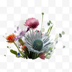 艺术流动图片_彩色鲜花花卉植物1
