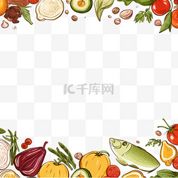 食物背景手绘图片_手绘食物背景6