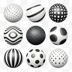 球体几何图片_花纹艺术球体形状免扣元素装饰素