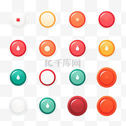 收藏按钮图片_平面设计行动按钮系列3