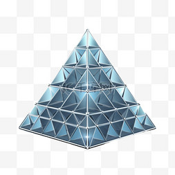 三角形玻璃状结构免扣元素装饰素