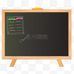 黑板粉笔画背景图片_黑板学生上课手绘元素