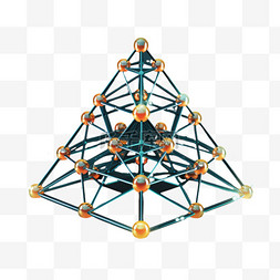 ppt三角锥图片_三角形建模状结构免扣元素装饰素
