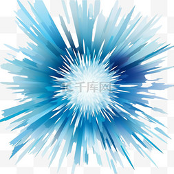 蓝色日出背景图片_蓝色迸发飞溅水花光效装饰2