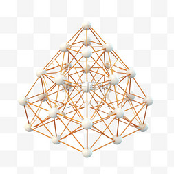 三角形3d状结构免扣元素装饰素材