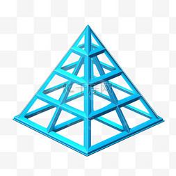 三角几何图片_三角形状建模结构免扣元素装饰素