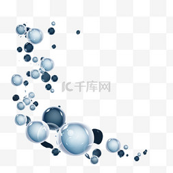 气泡肥皂图片_清除海军背景中的气泡元素矢量