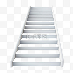 楼梯进步台阶白色免扣元素装饰素