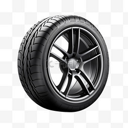车胎橡胶轮胎免扣元素装饰素材