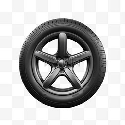 车胎汽车轮胎免扣元素装饰素材
