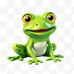 青蛙特色动物免扣元素装饰素材
