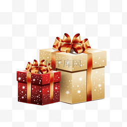 圣诞蝴蝶结图片_圣诞礼品盒设计