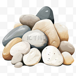 设计岩石和巨石的组合