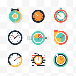 企业标识设计图片_平面设计时间标志包