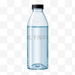 背景透明素材图片_透明水瓶