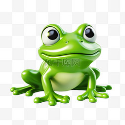 几何青蛙图片_青蛙卡通动物免扣元素装饰素材