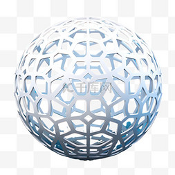 球体镂空科技免扣元素装饰素材