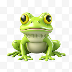 几何青蛙图片_青蛙可爱动物免扣元素装饰素材