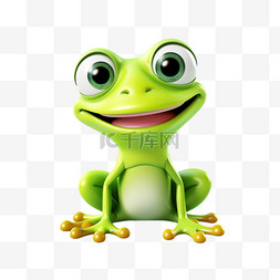 几何青蛙图片_青蛙数字艺术动物免扣元素装饰素
