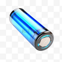 蓝色电池蓄电免扣元素装饰素材