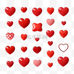 白色红心图片_图文并茂的心形图标红心背景设计