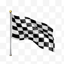 逼真的赛车格子旗背景
