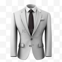 夹克图片_男式西装配白色衬衫、领带和夹克
