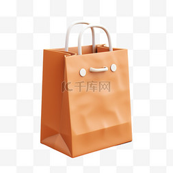 纸袋模版图片_购物袋环保纸袋免扣元素装饰素材