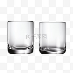 水和水杯图片_满的和空的玻璃杯
