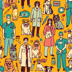 动物小狗壁纸图片_兽医的图标、 对象、 宠物医生