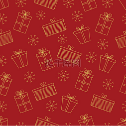 礼品盒设计图片_图案与圣诞节元素为您的设计。手