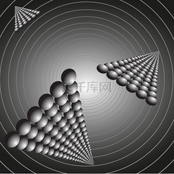 红包飞出图片_抽象的飞行金字塔