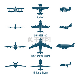 不同的飞机类型